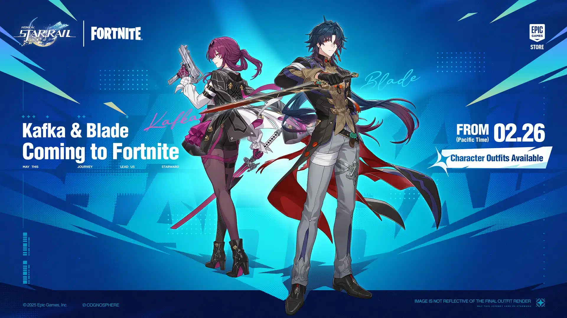 Fortnite Launches Honkai: Star Rail Crossover With Kafka and Blade Skins