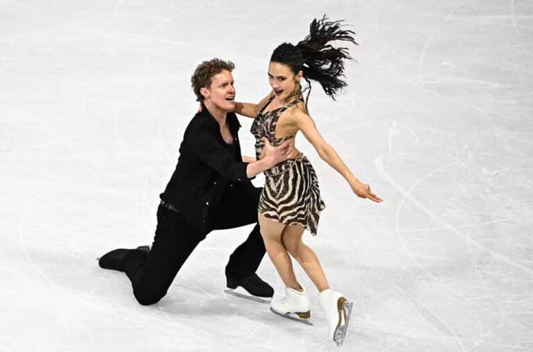 Chock and Bates Sit Second after Opening Ice Dance Event
