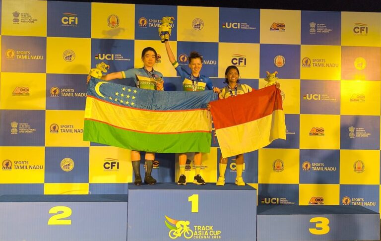 Нафосат Козиева завоевала второе золото на Кубке Азии по велотреку