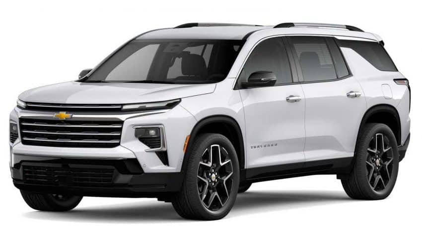 Chevrolet Traverse получил новые цвета кузова и поддержку Key Card