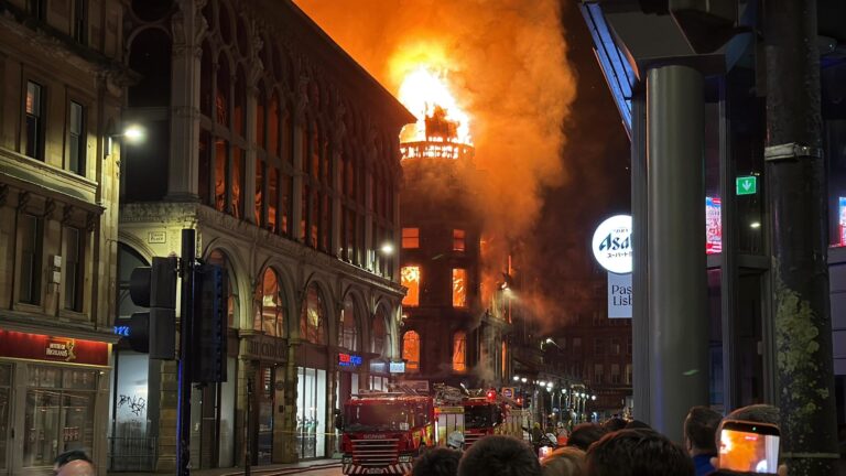 Huge Fire at Glasgow Central Station Causes Building Collapse