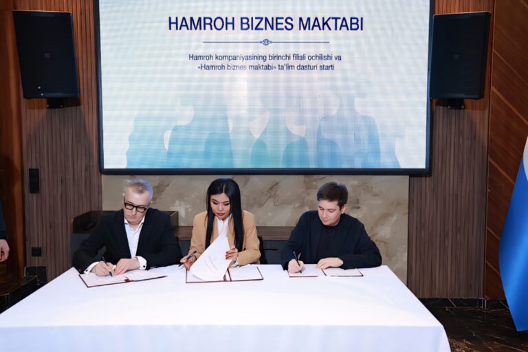 В рамках открытия филиала HAMROH партнеры компании UZCARD и ALPHA запустили бизнес-школу для женщин-предпринимательниц