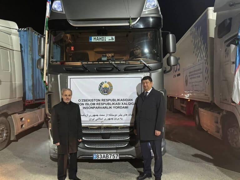 Узбекистан направил гуманитарную помощь Ирану