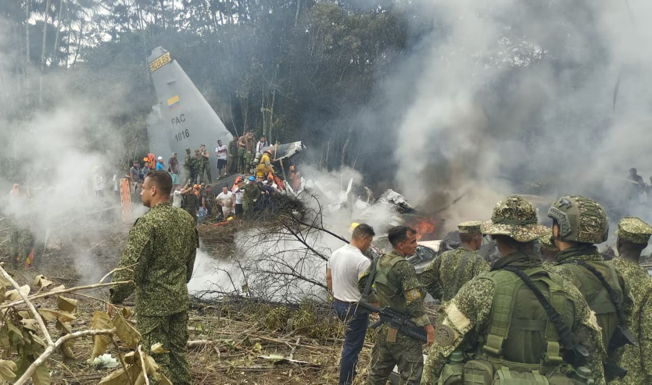 Colombian Air Force C-130 Crash Kills At Least 66 Near Puerto Leguizamo