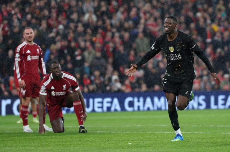 ПСЖ дожал Ливерпуль: Дембеле оформил победу на «Энфилде»