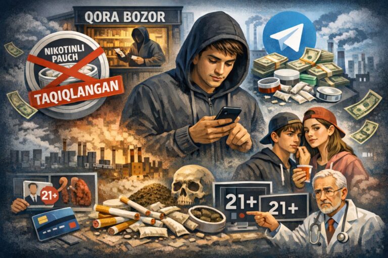 Taqiqdan keyin «qora bozor»: O‘zbekistonda nikotinli pauchlar nega yashirin savdoga o‘tdi