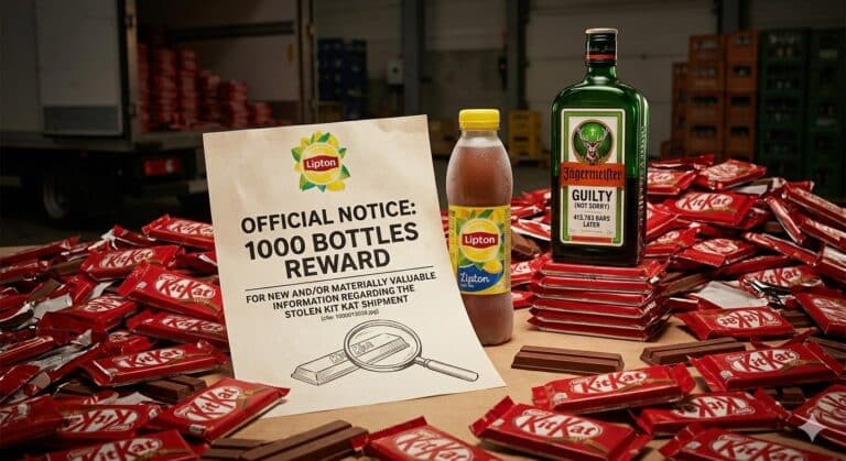 Lipton Offers Reward for Missing KitKat Cargo as Jagermeister “Confesses”