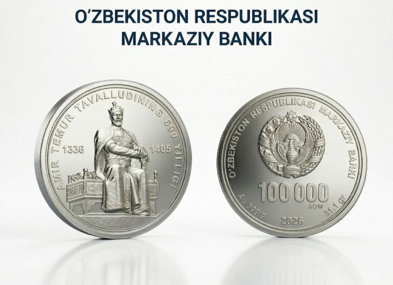 Uzbekistan Issues Silver Coins for Amir Temur 690th Anniversary
