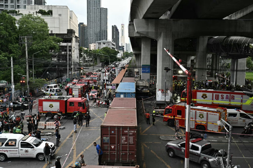 Eight Dead and Dozens Injured in Fiery Bangkok Train Collision