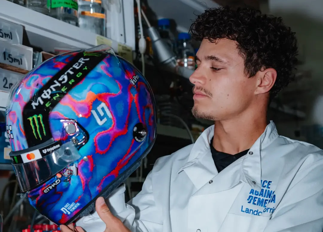 Lando Norris Unveils Helmet for Canadian Grand Prix to Support Charity