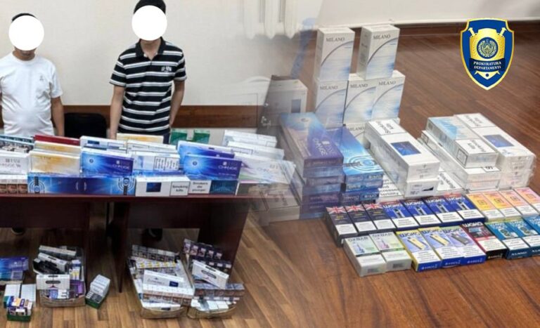 Toshkentda aksiz markasiz tamaki mahsulotlari savdosi aniqlandi