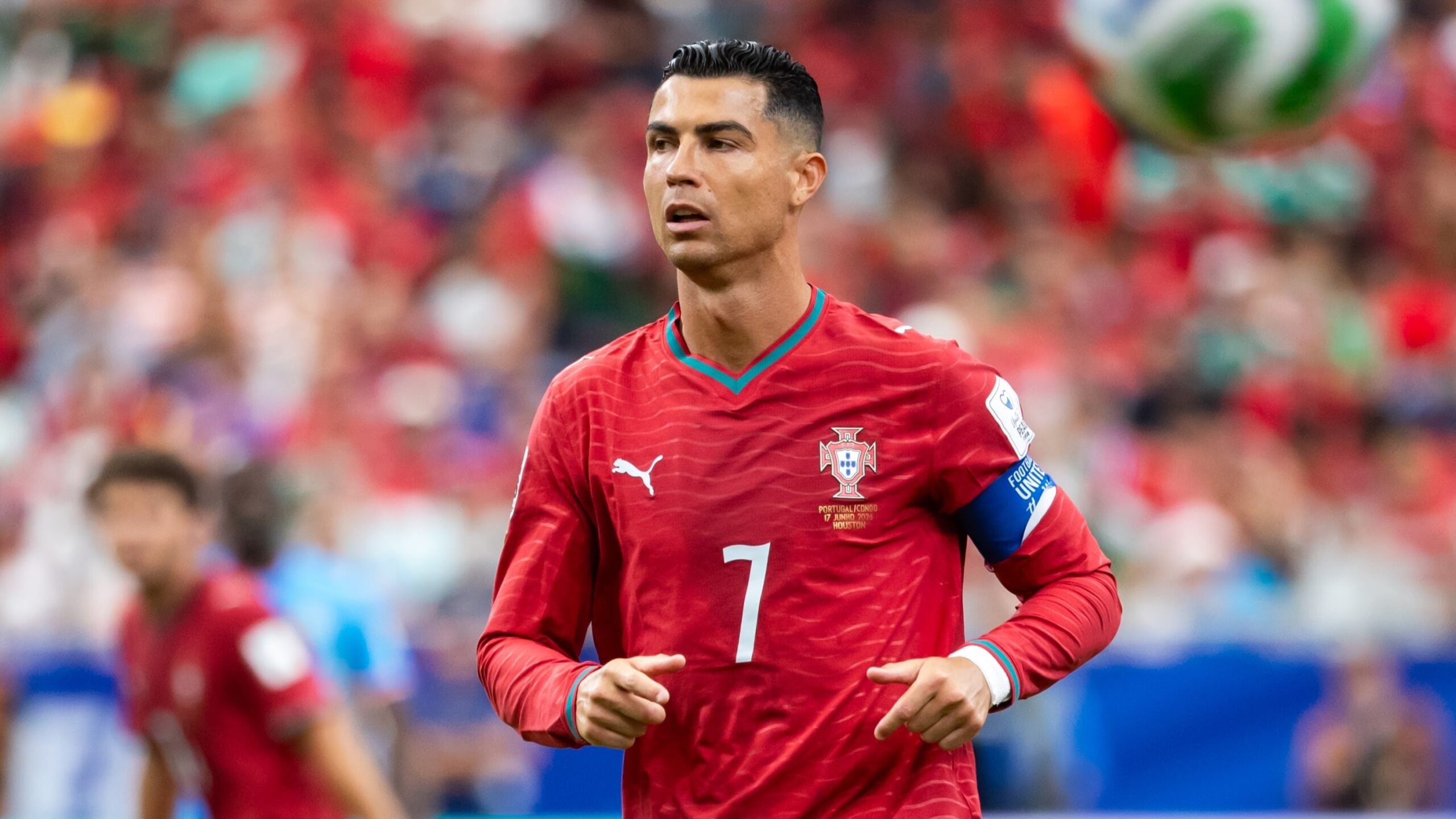 Ronaldo Scores a Goal for Portugal in Match Against Uzbekistan