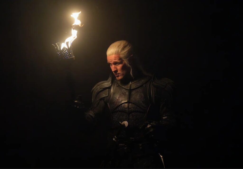 Matt Smith (Daemon Targaryen) in House of the Dragon season 3. | Photograph by Theo Whiteman/HBO.