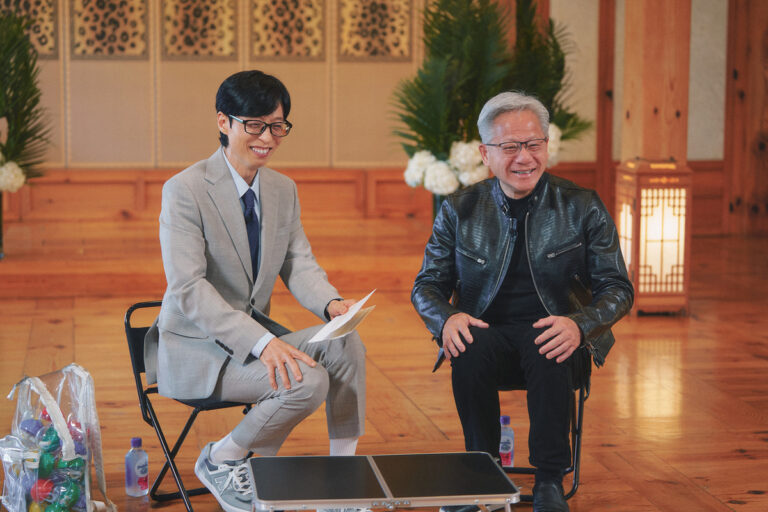 Jensen Huang Dances to “Golden” on Korean TV Show