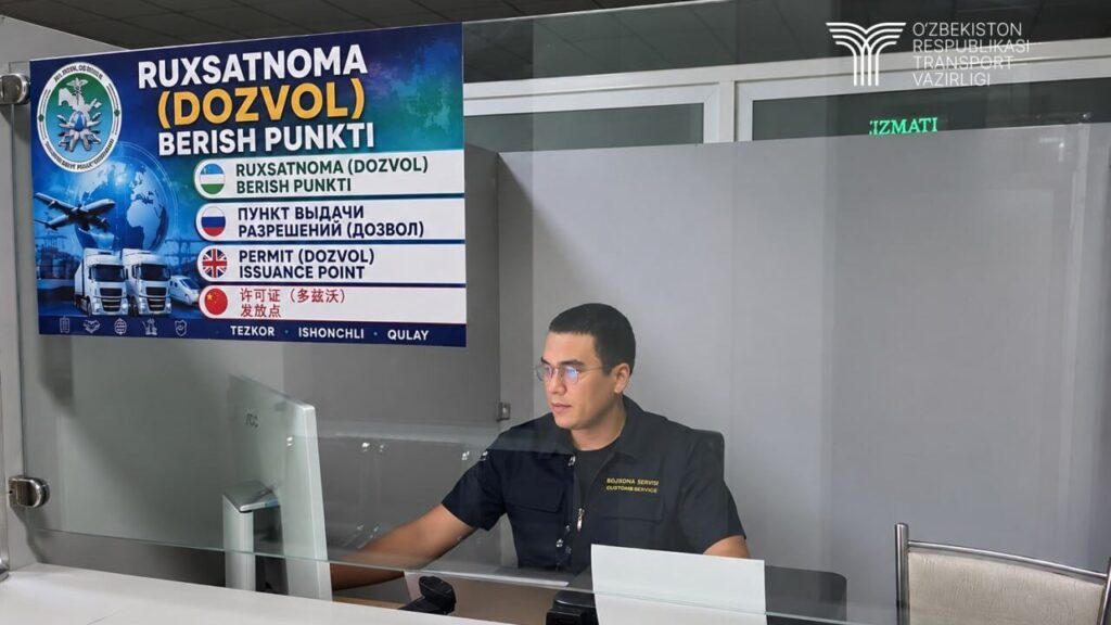 Chegara bojxona postlarida ruxsatnomalarni berish punktlari ishga tushdi
