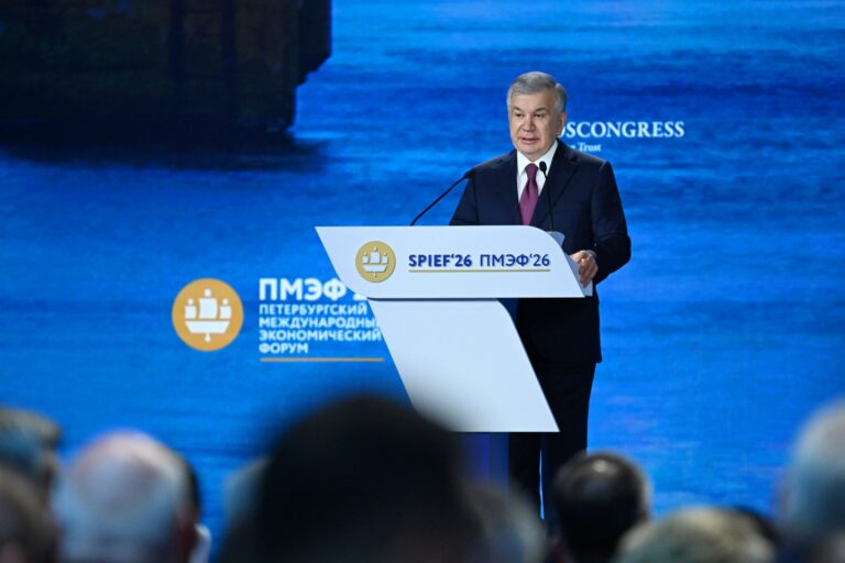Uzbek President Unveils Eurasian Tech and Trade Initiatives at SPIEF’26