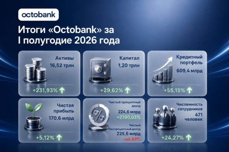 Octobank завершил первое полугодие 2026 года финансовым ростом, новыми возможностями и международным признанием