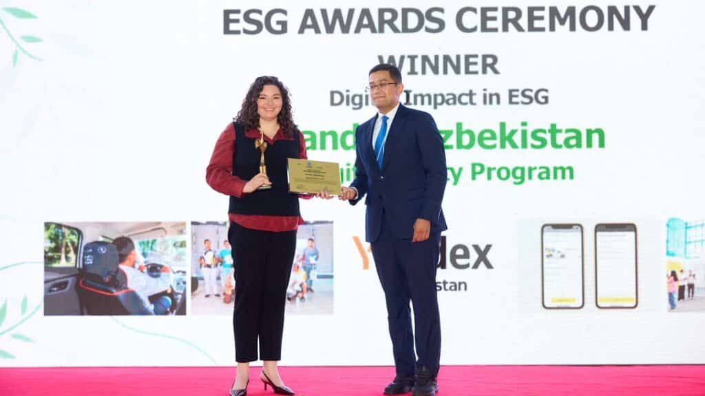Yandex Uzbekistan получил ESG Awards 2026 за проекты в области цифровой доступности и образования