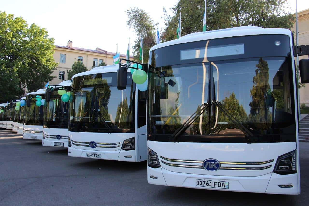 Chirchiqda 35 ta yangi avtobus qatnovga chiqarildi