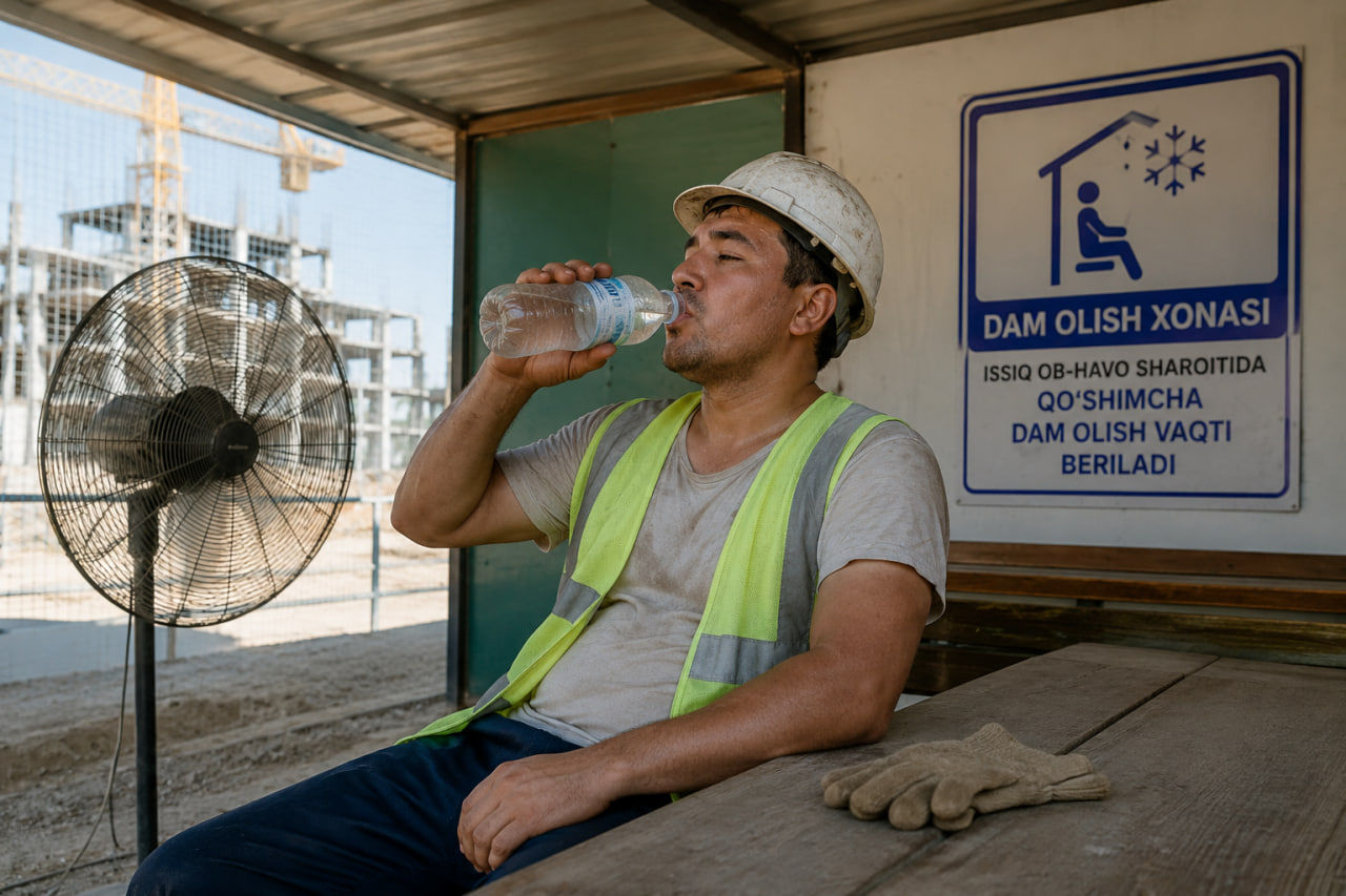 Issiq havoda qaysi xodimlarga qo‘shimcha tanaffus beriladi