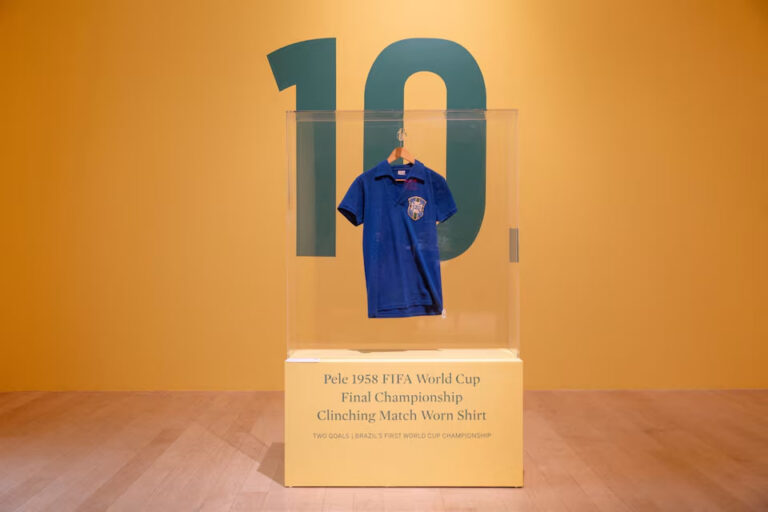 Historic Pele 1958 World Cup Final Shirt Sells for $4.9 Mln