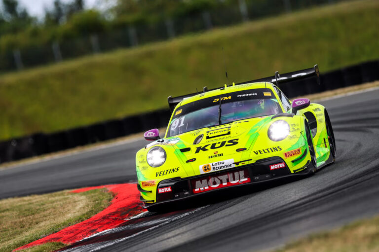 Preining Tops Oschersleben DTM Practice as Thiim Off Pace