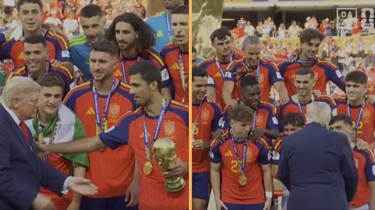 Trump Presents World Cup Trophy to Spain After Historic Final Victory