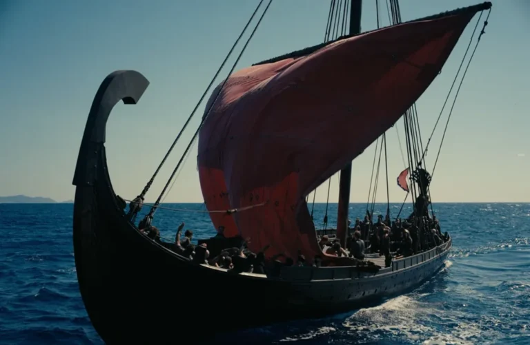 Swedish Viking ship damaged in “The Odyssey” shoot