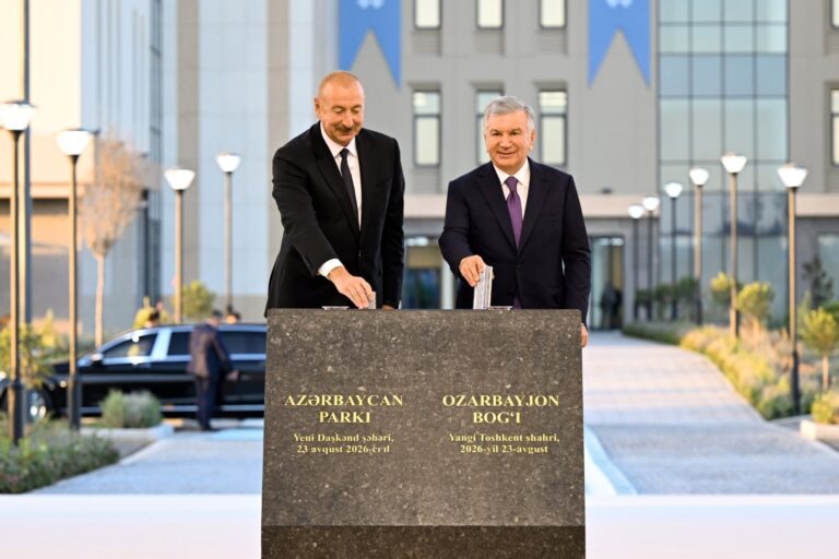 Yangi Toshkentda 4 gektarlik «Ozarbayjon» bog‘i barpo etiladi