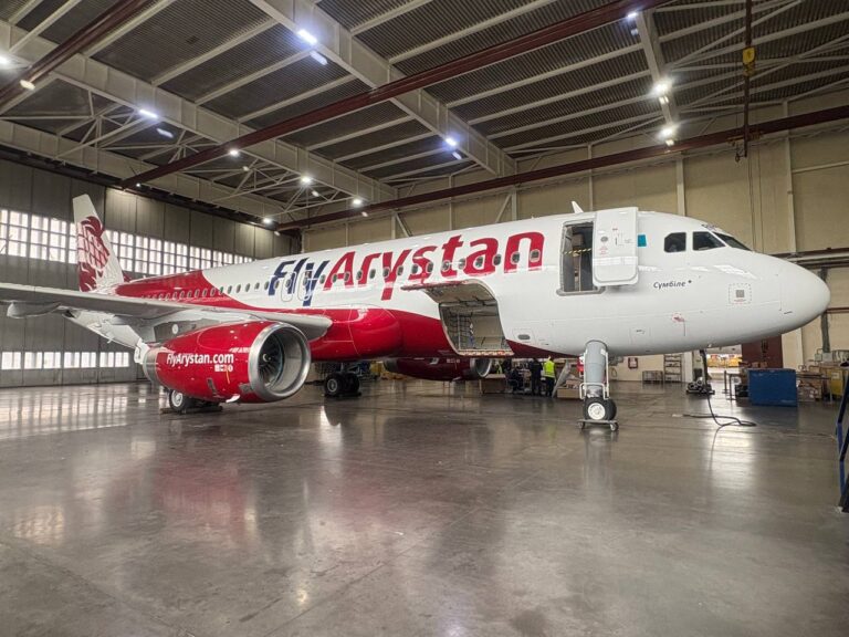 FlyArystan Airbus jet catches fire at Almaty airport