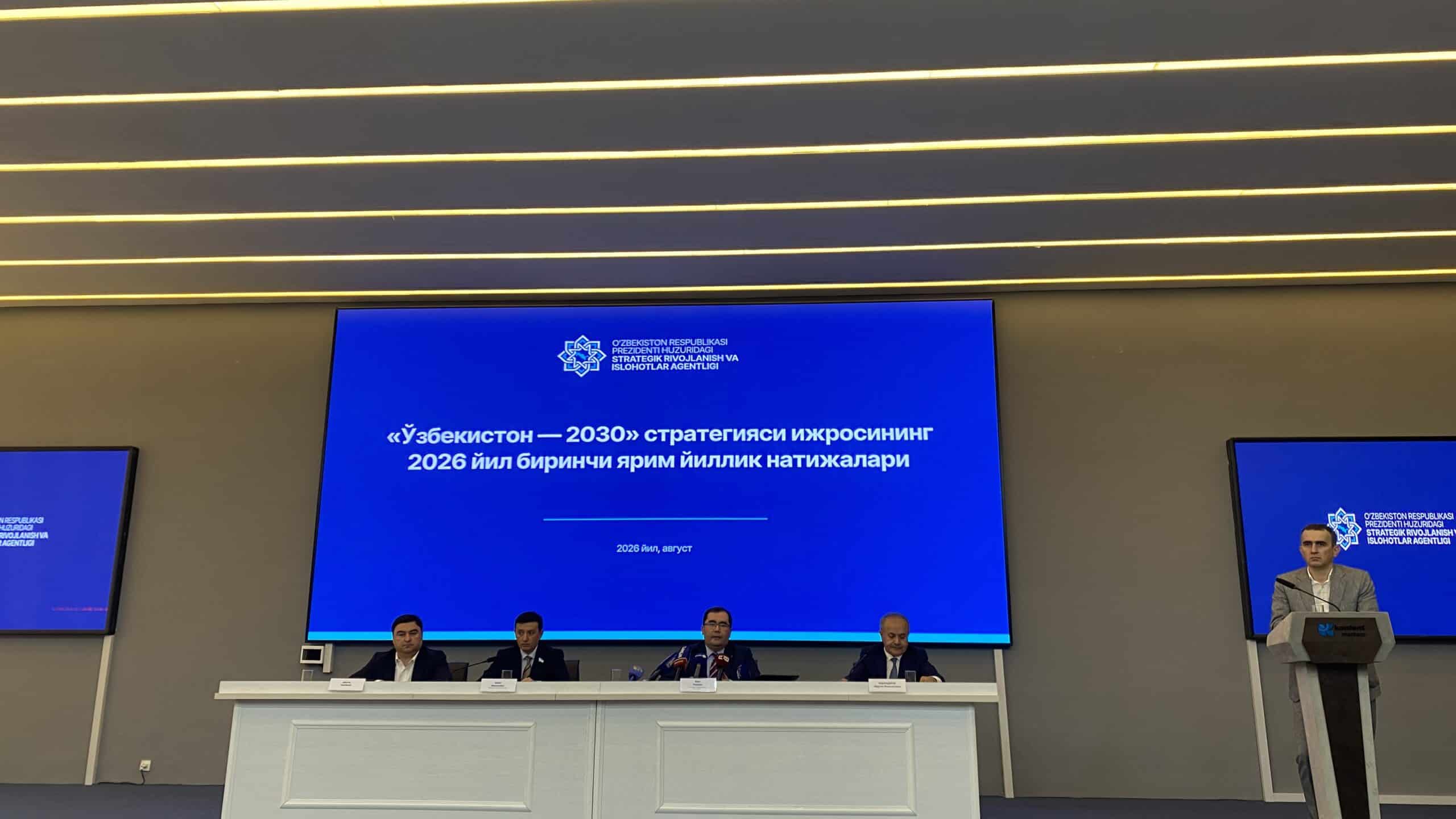 «O‘zbekiston — 2030»: iqtisodiy o‘sish yo‘nalishida 21 ta ko‘rsatkich kechikmoqda