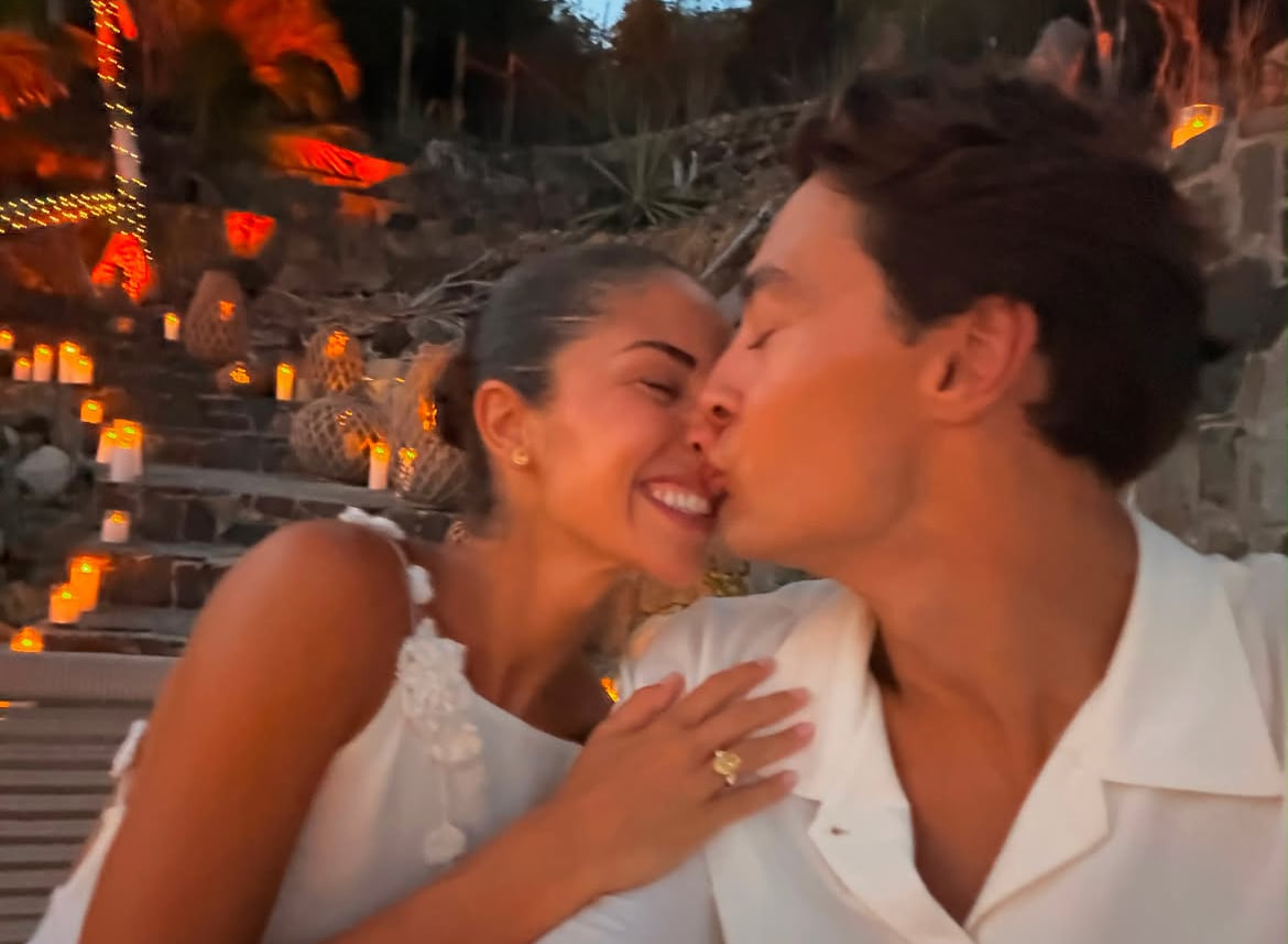 George Russell announces engagement to Carmen Mundt after beach proposal