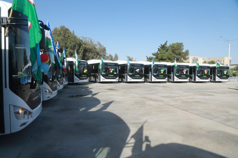 Termizda 30 ta yangi avtobus yo‘nalishga chiqarildi