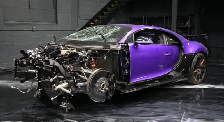 From wreck to purple: Inside a $700,000 Bugatti Chiron rebuild