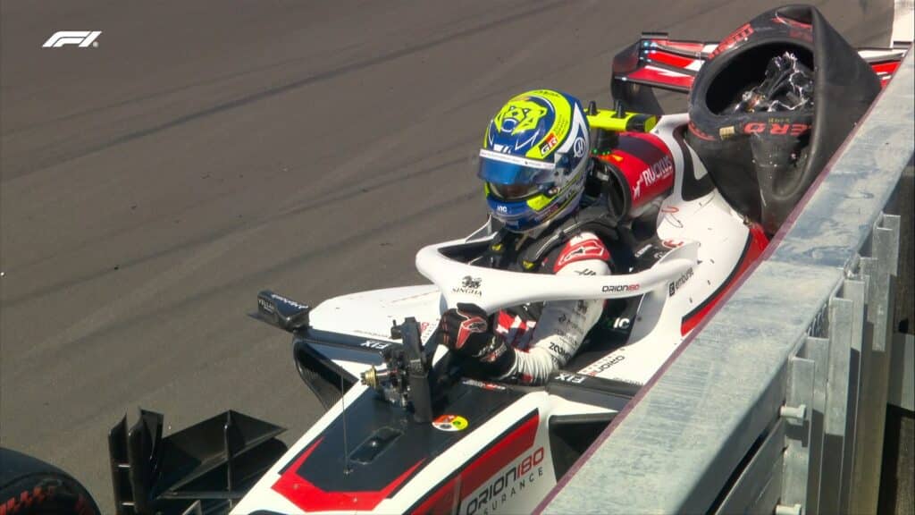 Antonelli sets pace in Madrid FP3 as Hamilton and Bearman crash