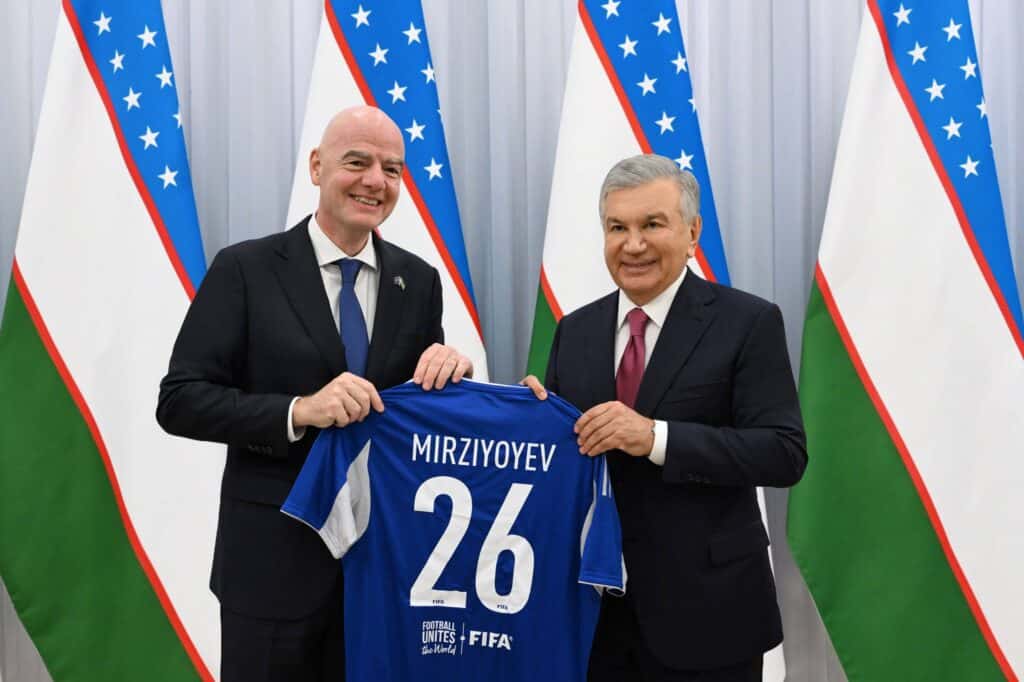 Mirziyoyev va Infantino FIFA vakolatxonasining ochilishini muhokama qildi