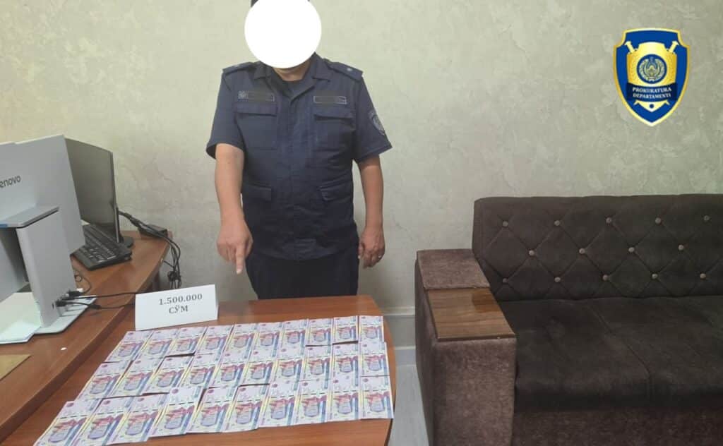 Andijonda FVB boshlig‘i o‘rinbosari pora olayotganda ushlandi