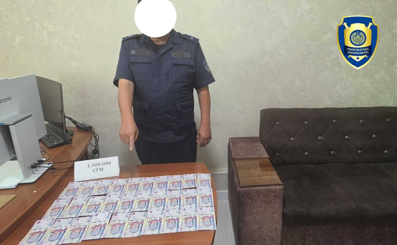 Andijonda FVB boshlig‘i o‘rinbosari pora olayotganda ushlandi