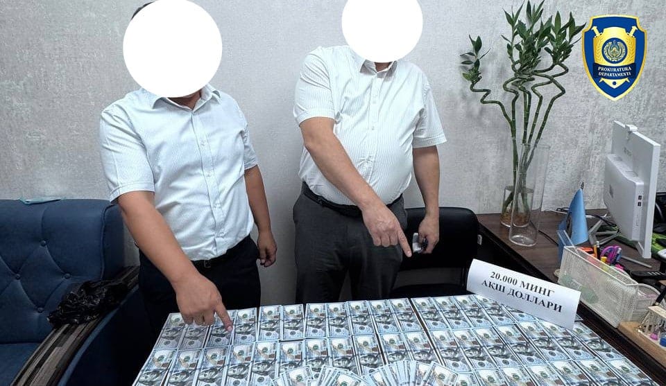 Zangiotada tadbirkordan 20 ming dollar olayotgan shaxslar ushlandi