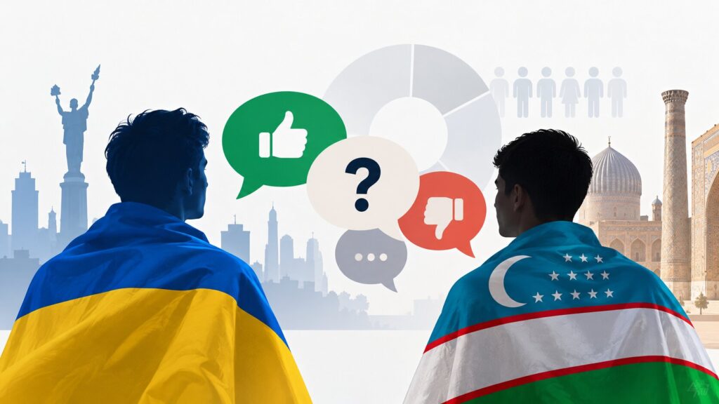 Более половины украинцев нейтрально относятся к Узбекистану