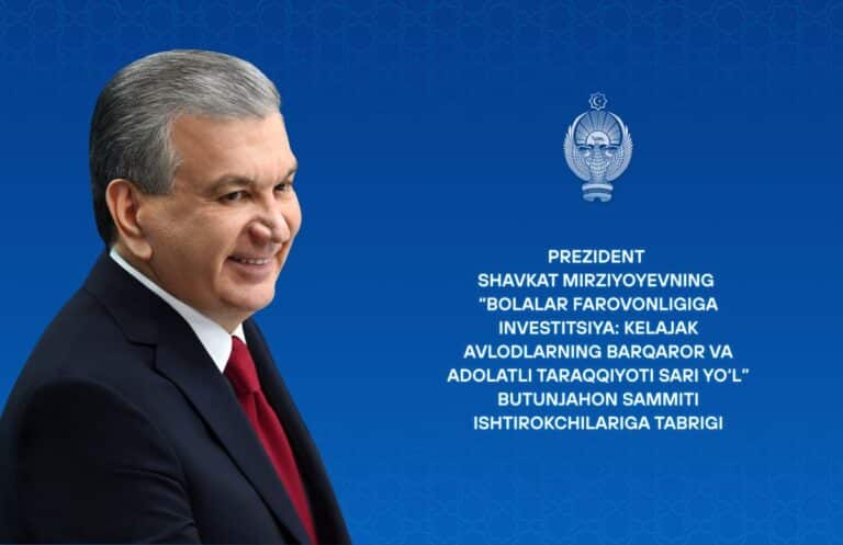 Mirziyoyev bolalar farovonligi bo‘yicha yangi takliflarni ilgari surdi