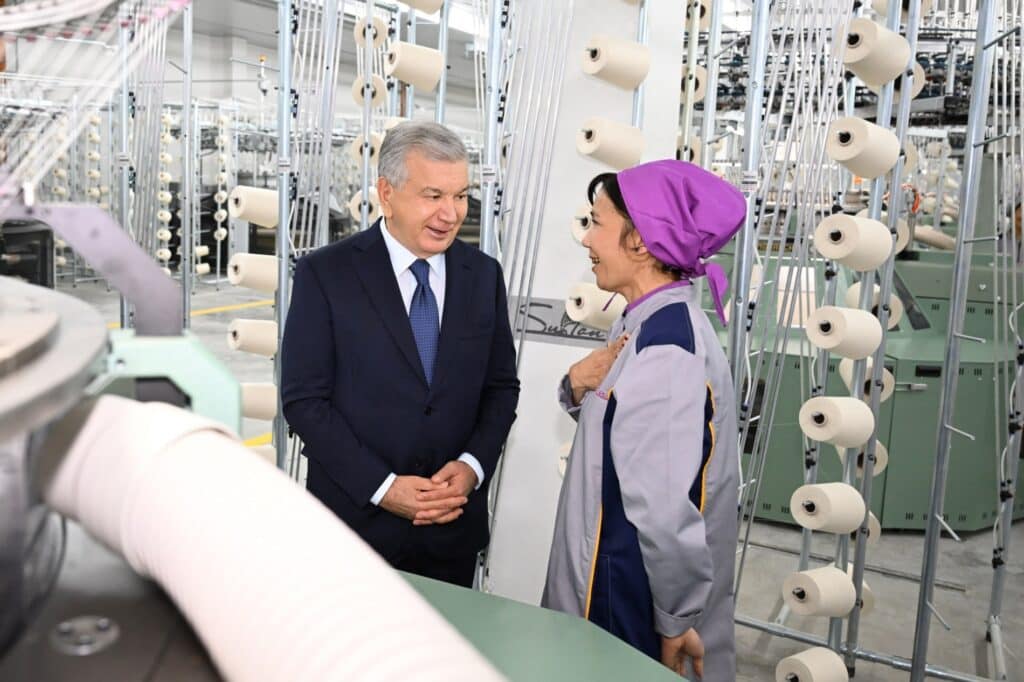 Qarshida 54 mln dollarlik to‘qimachilik fabrikasi ishga tushirildi