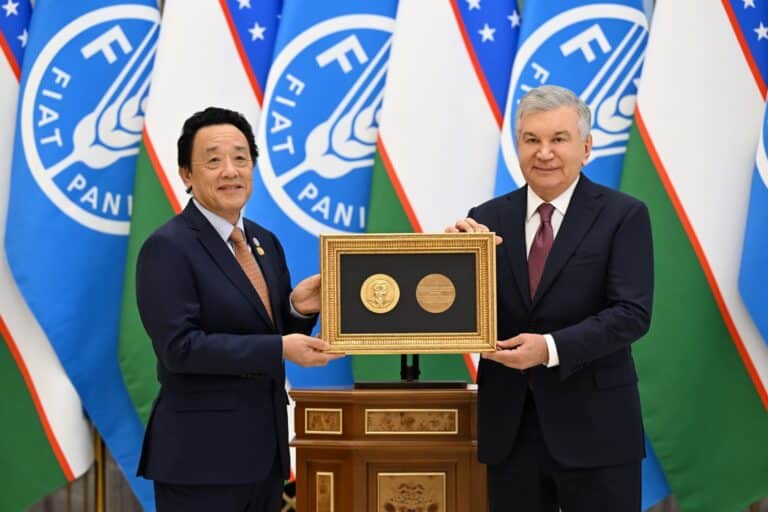 Mirziyoyevga FAOning oliy mukofoti topshirildi