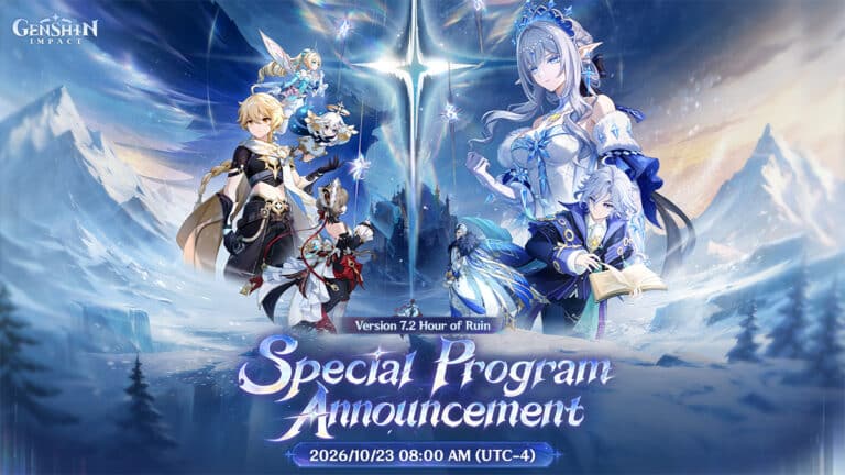 Genshin Impact 7.2 brings all seven Archons together against Celestia