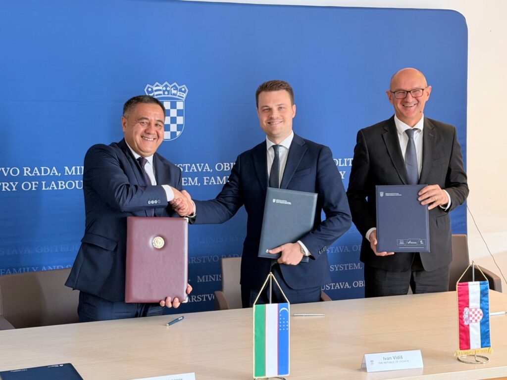 O‘zbekiston Xorvatiya bilan mehnat migratsiyasi bo‘yicha kelishuv imzoladi