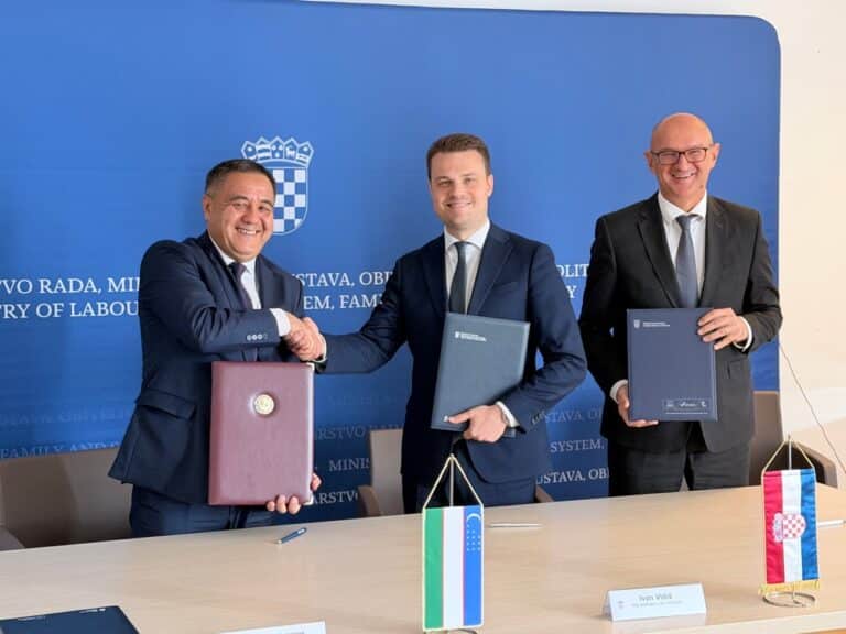 O‘zbekiston Xorvatiya bilan mehnat migratsiyasi bo‘yicha kelishuv imzoladi