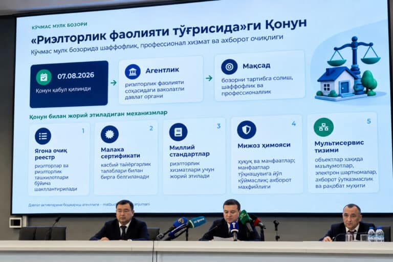 O‘zbekistonda «makler»lar davri tugaydimi? Rieltorlik bozorida yangi qoidalar va yagona reyestr joriy etiladi