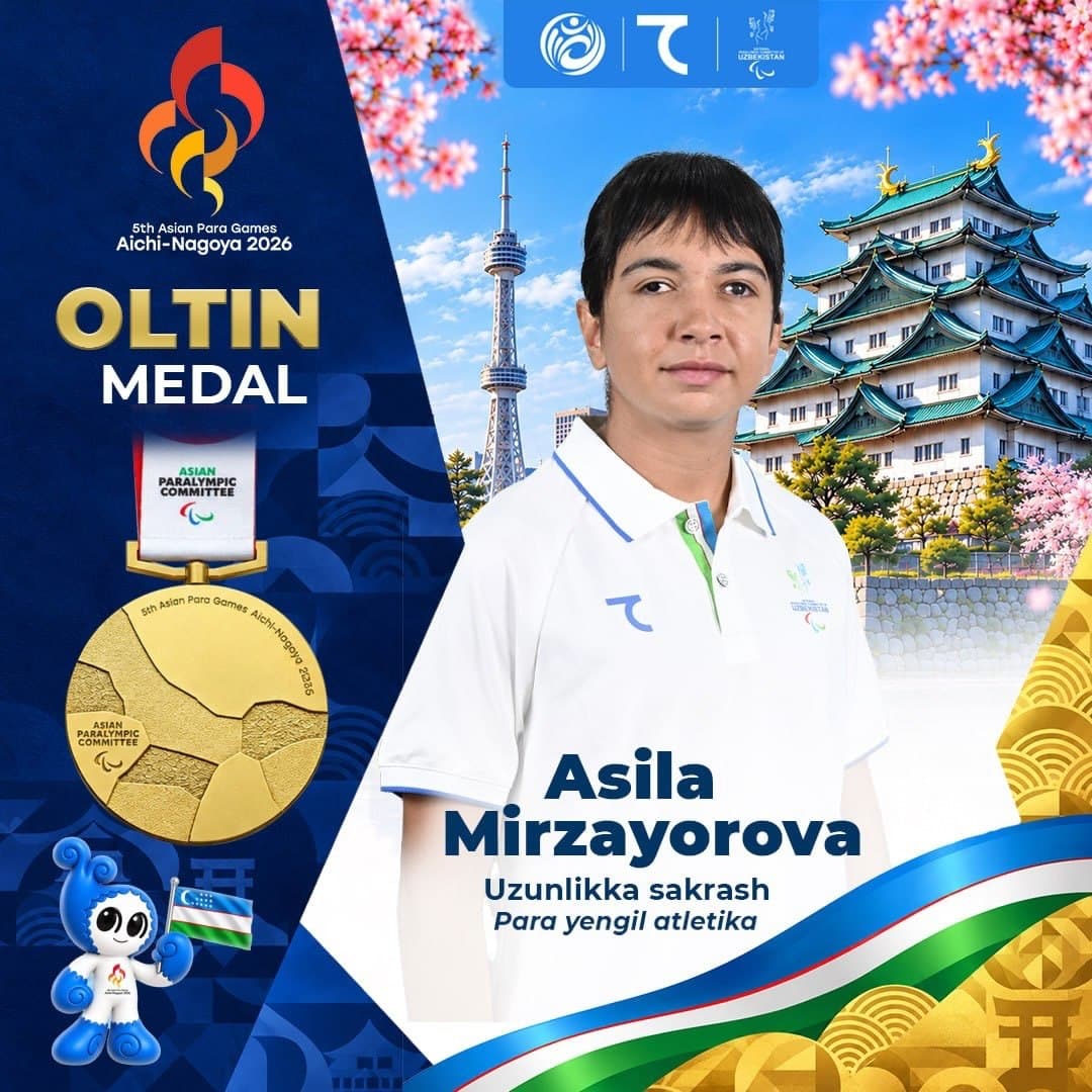 Asila Mirzayorova Para Osiyo öyinlarida uçta medal oldi