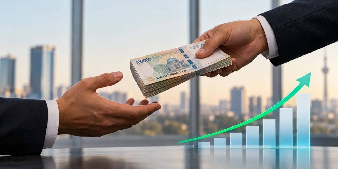 Средняя зарплата в Узбекистане выросла на 18% и превысила 7,2 млн сумов